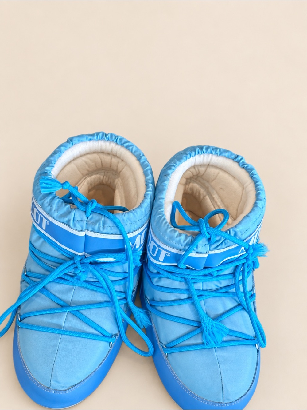 Moon Boot Icon Blue Nylon Snow Boots Women’s EU 39/41